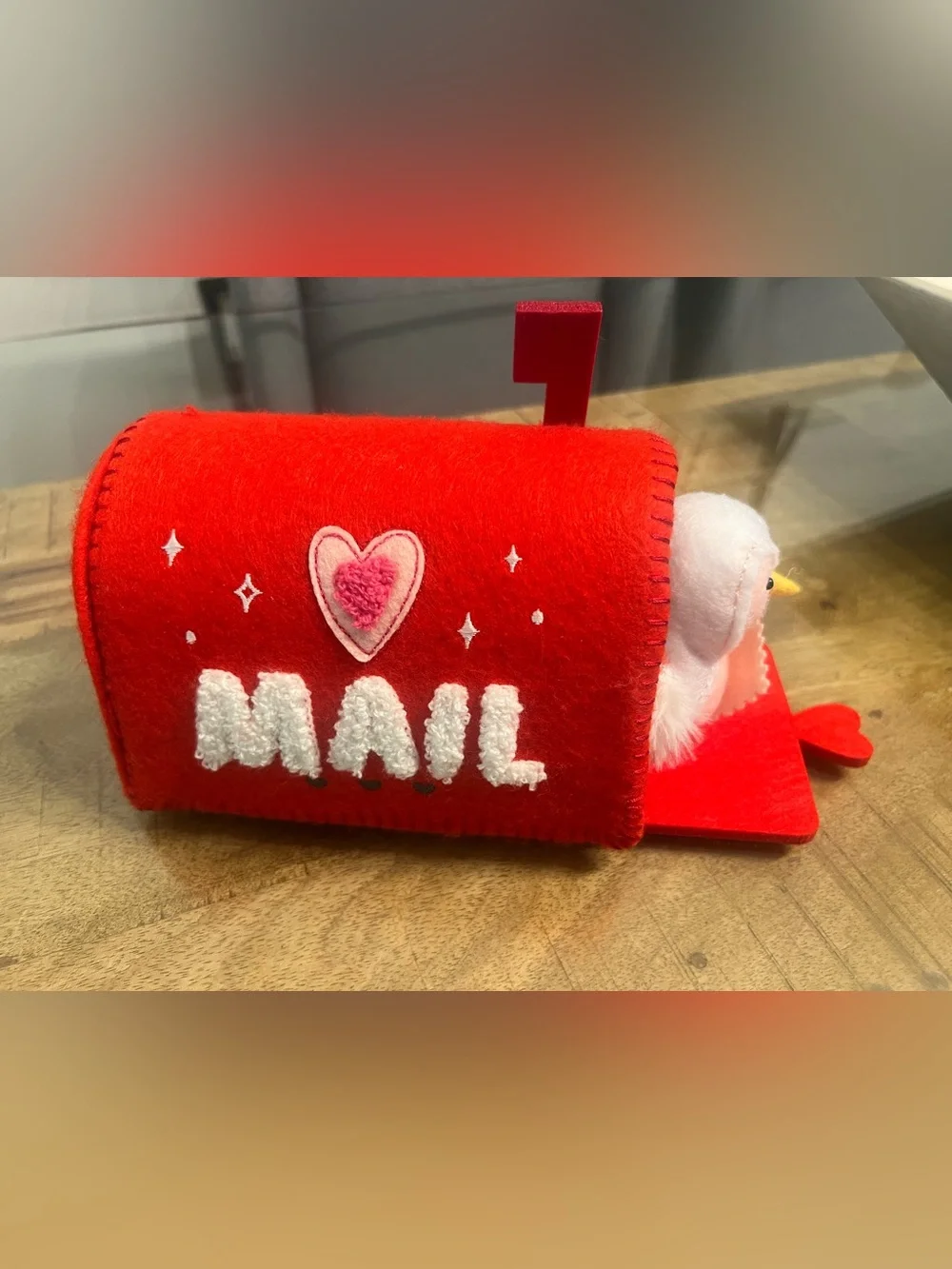 Target Spritz Valentine Fabric Feathery Friends Mailbox & Bird 2024